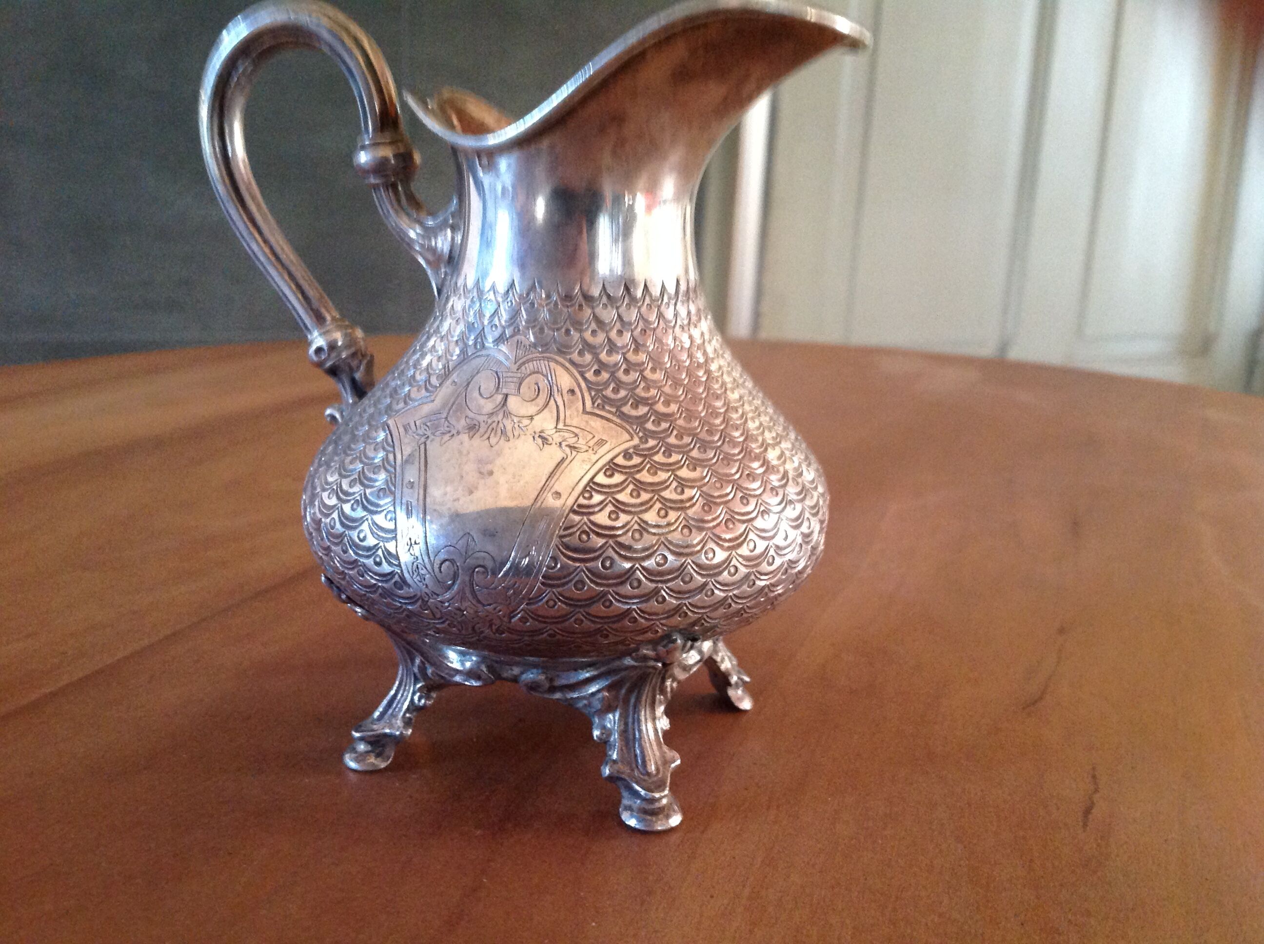 Silver milk pot