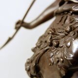 Auguste de wever (1836-1910) bronze sculpture "innocence" 19thc.