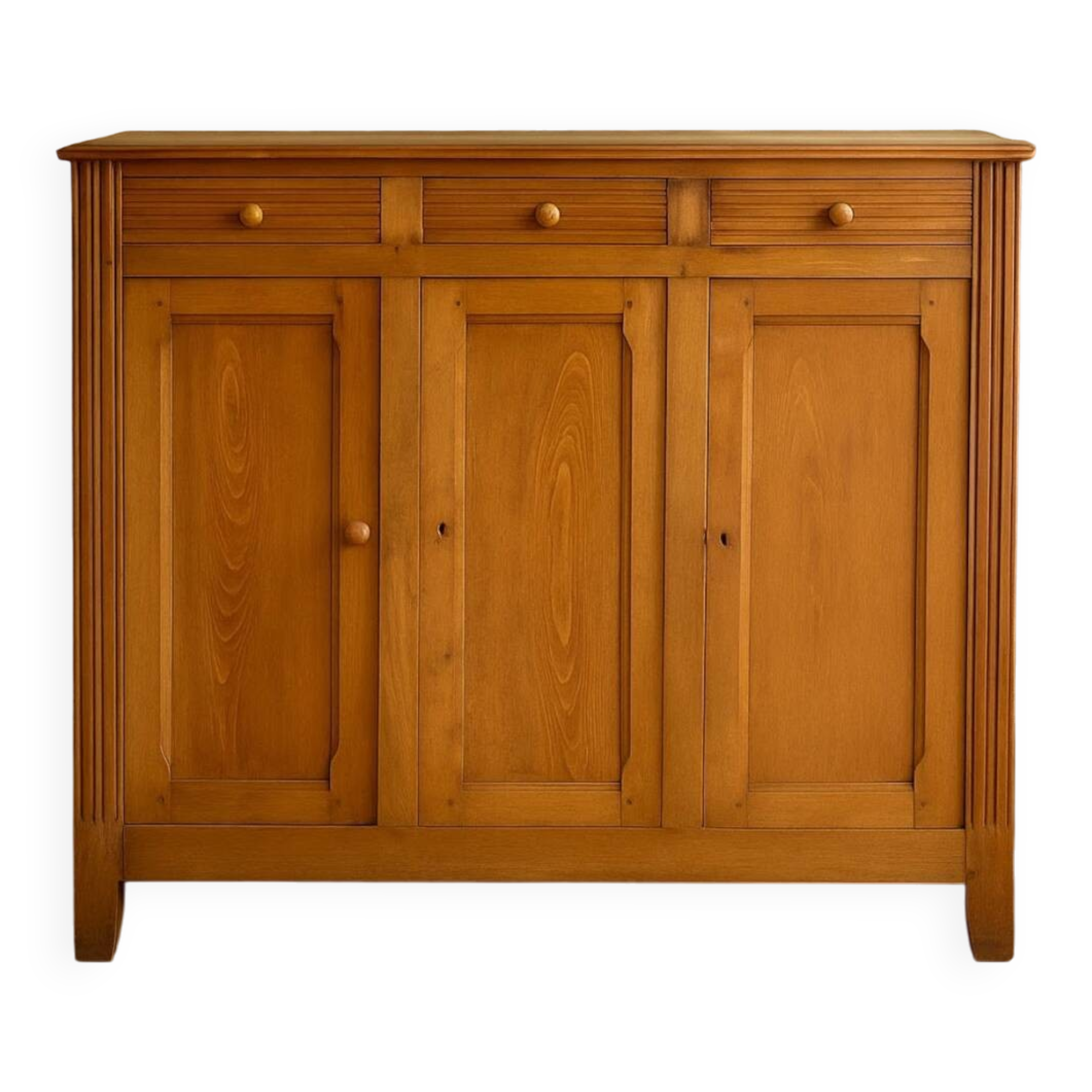 Grand buffet parisien époque 1900 en chêne