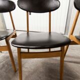 Set of 6 chairs Scandinavian oval back