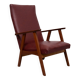 Teak High Back Lounge Chair 1960s Holland