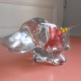 Dachshund crystal pocket tray Art Vannes