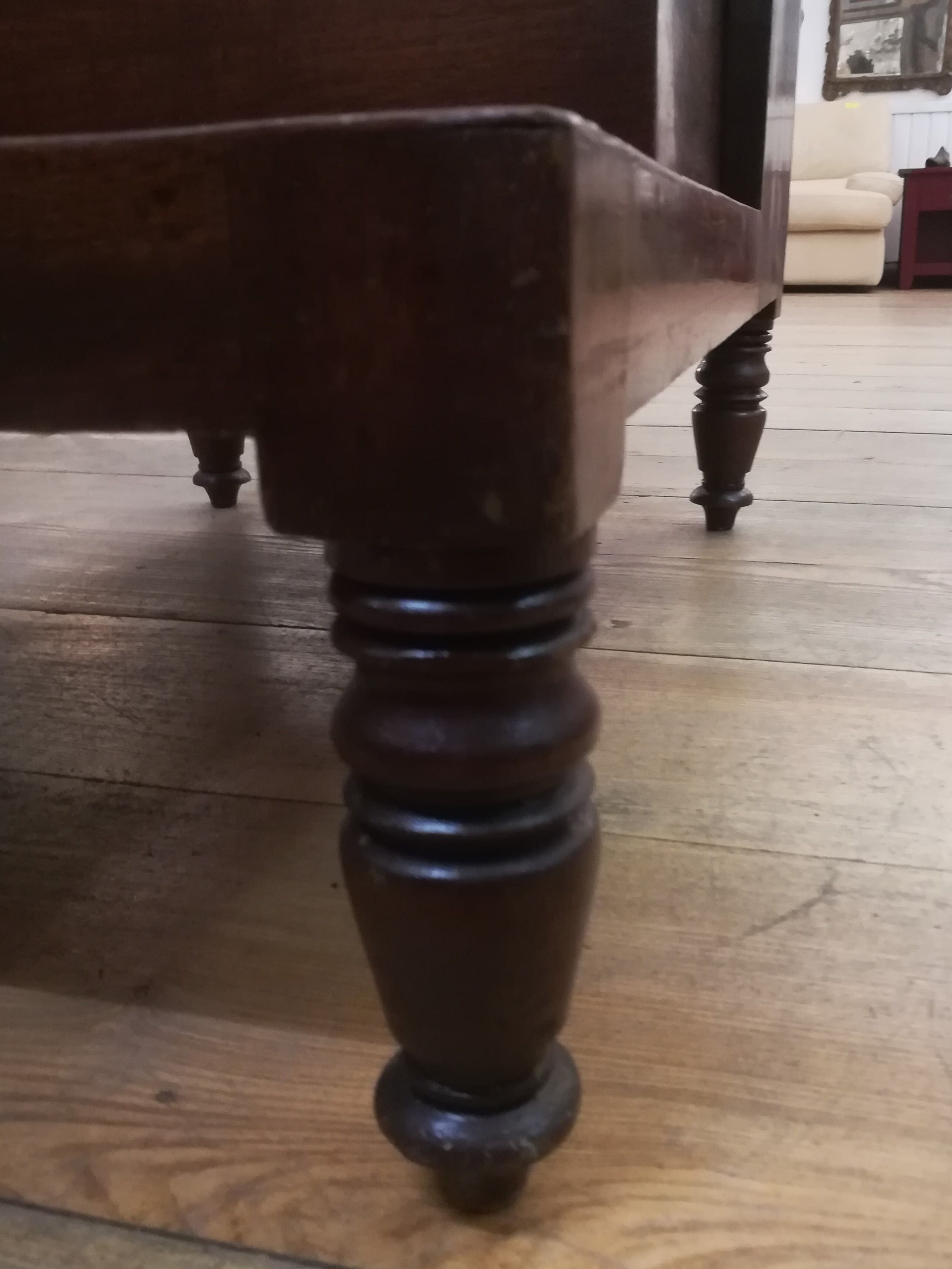 Mahogany library stepladder