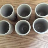 6 Dove Pottery cups