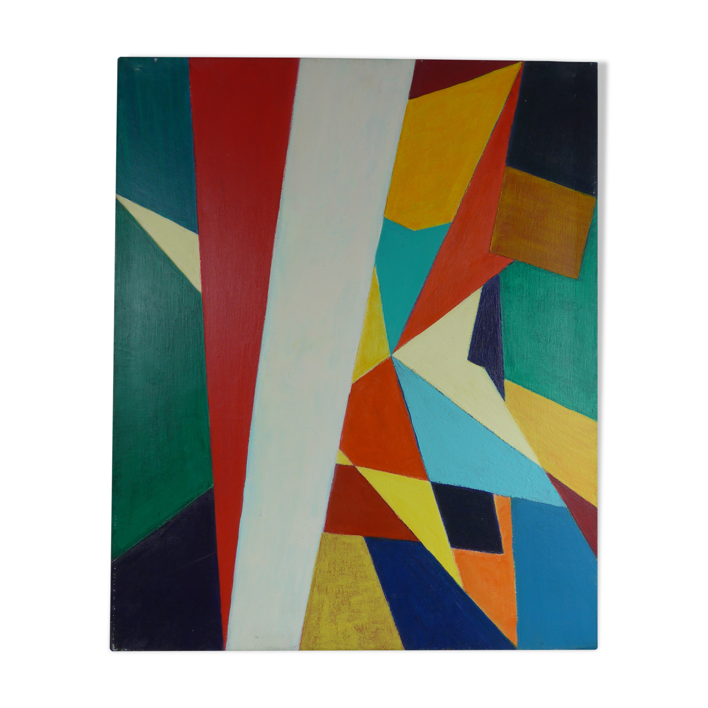 Geometric unsigned canvas