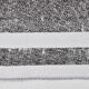 White & Black Striped Oversize Kilim Rug, 206x304Cm