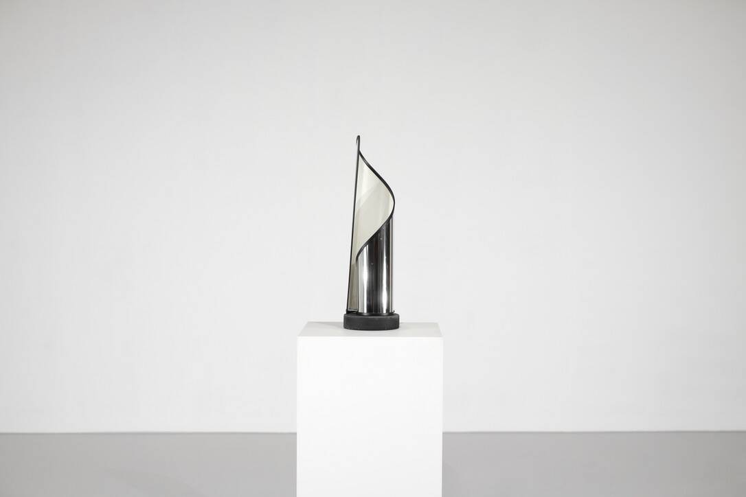 Metal table lamp by Stilnovo, Italy, 1970s.