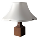 Danish teak table lamp with flared methacrylate shade 1960s