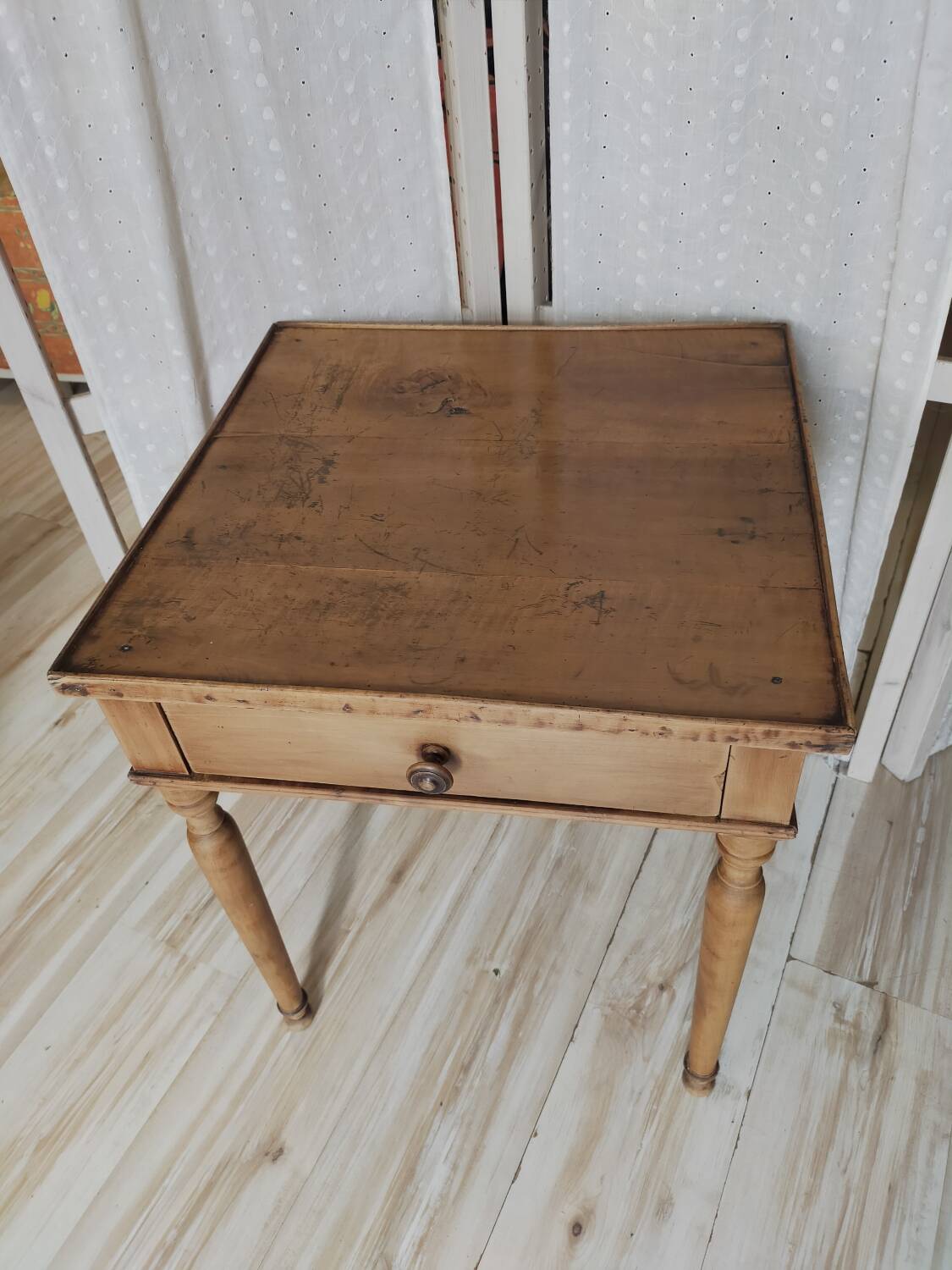 Walnut side table