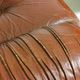 Rare pair of "Capriccio" lounge chairs in scrunched leather by Eurosalotto