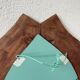 Brutalist wooden mirror 1900