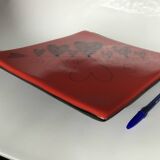 Red heart trivet