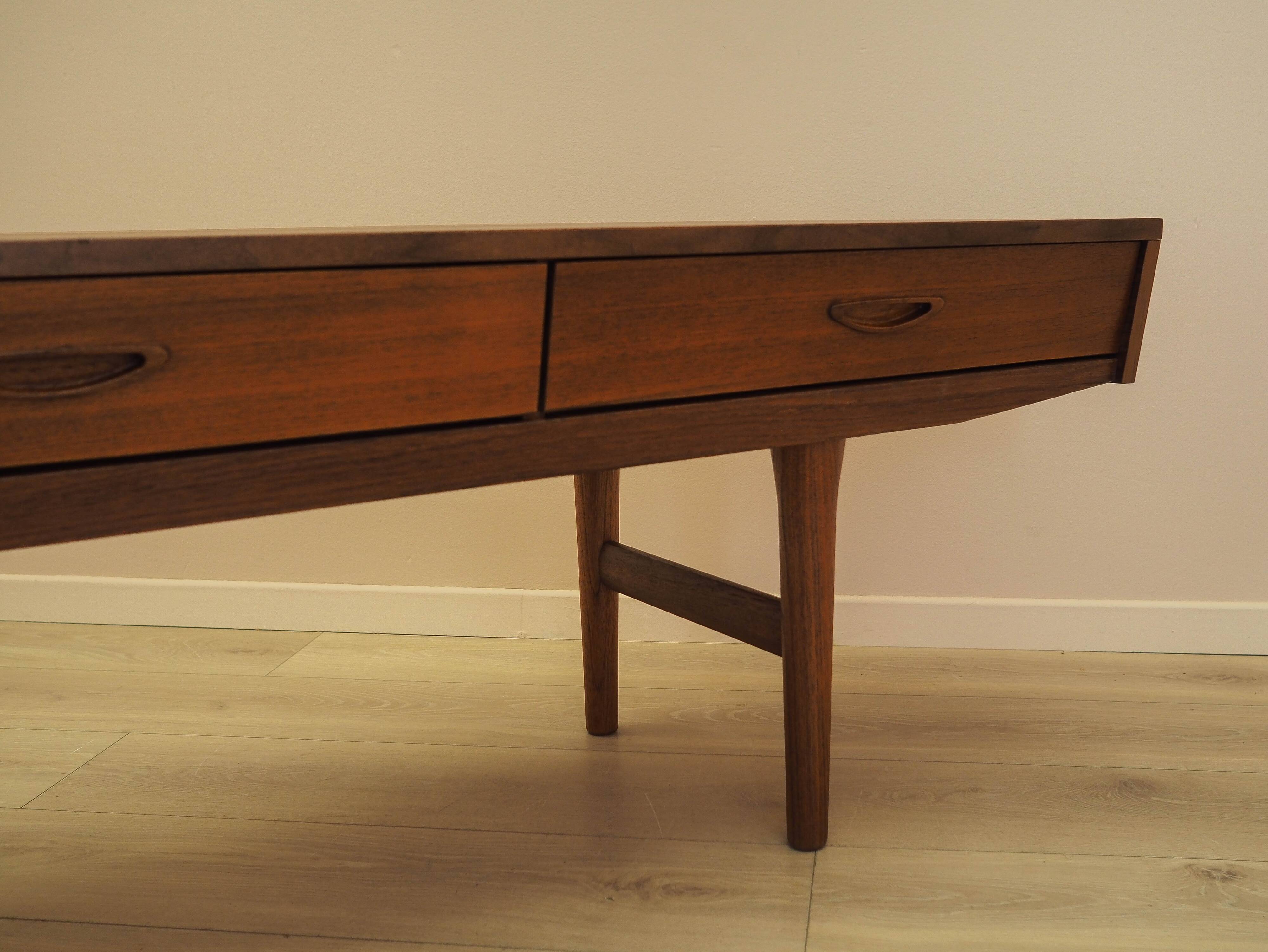 Danish teak sideboard 1970s – three drawers, mid-century modern