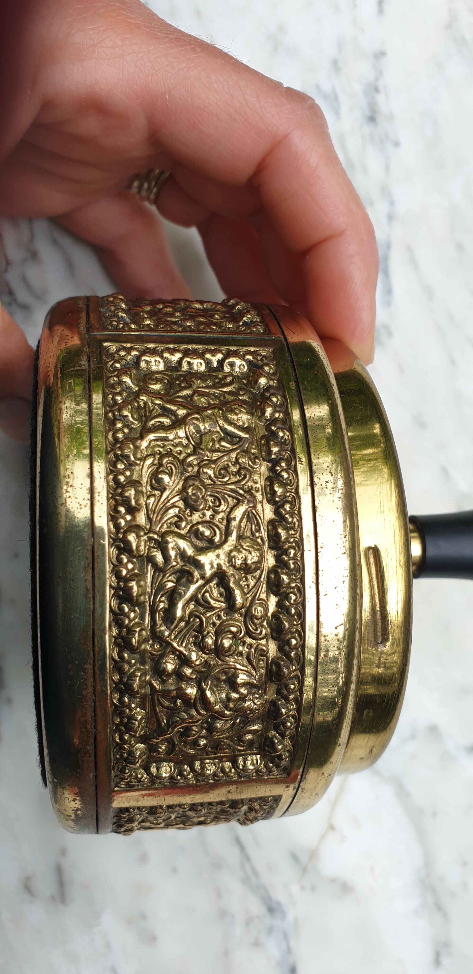 Ehrard Schleuderascher brass wheeled ashtray 1960s