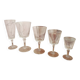 Lot verres en cristal