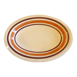Plat ovale en Faïence, vintage