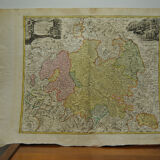 German Geographical Map Germany 18th century by Hesse J B Homann