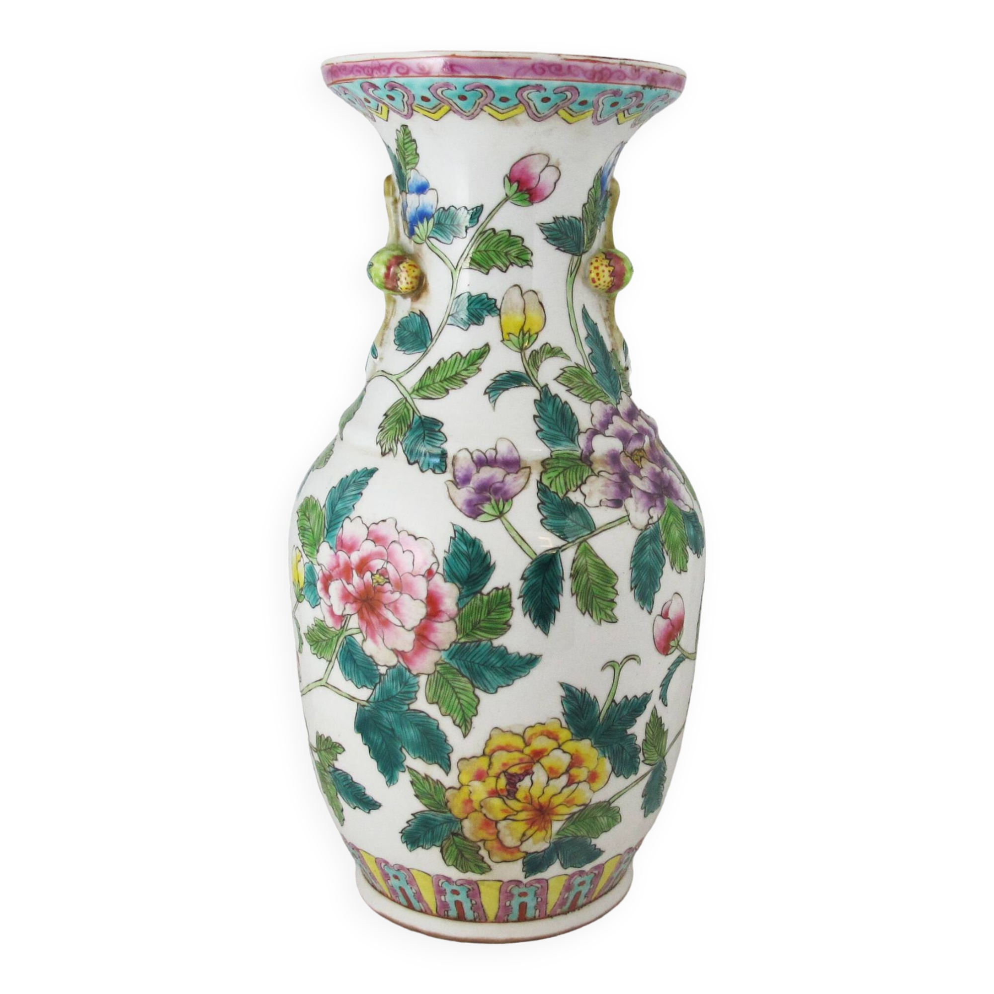 Chinese famille rose porcelain vase 20th century
