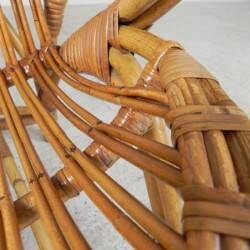 Rohe Noordwolde bamboo and rattan chair, 1950s