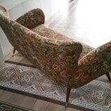 Organic couch 50s/60s design low Italian vintage