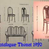 Chaise Fischel N°396 vers 1929, variante de Thonet 738/XI