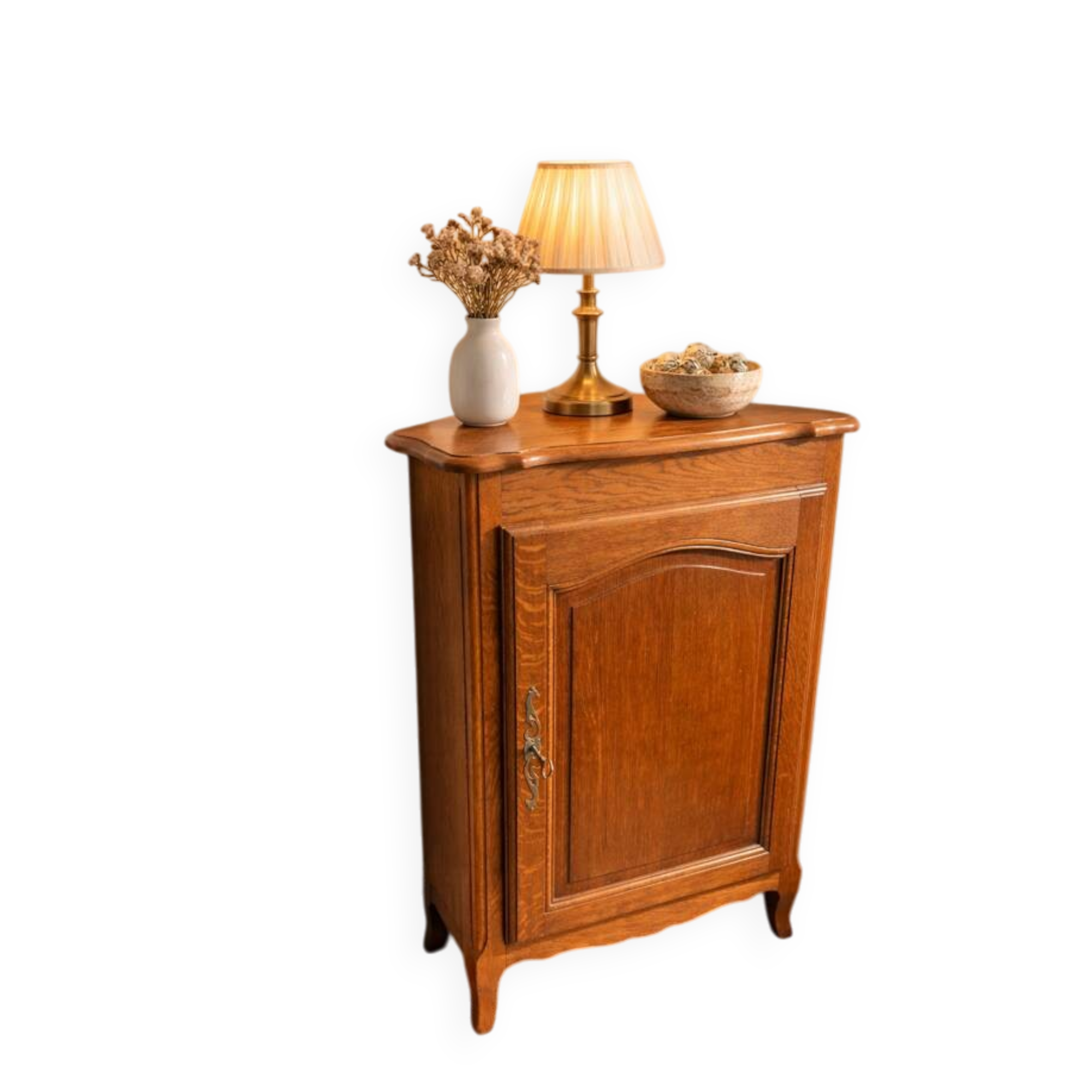 Vintage oak corner unit