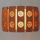 Pine Pendant Lamp with Rolled Wood Curl Rosettes – Sweden, 1970s