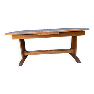 Table de jardin rectangulaire en teck « Jardins du bout du monde »