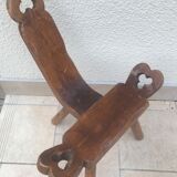 Brutalist tripod chair