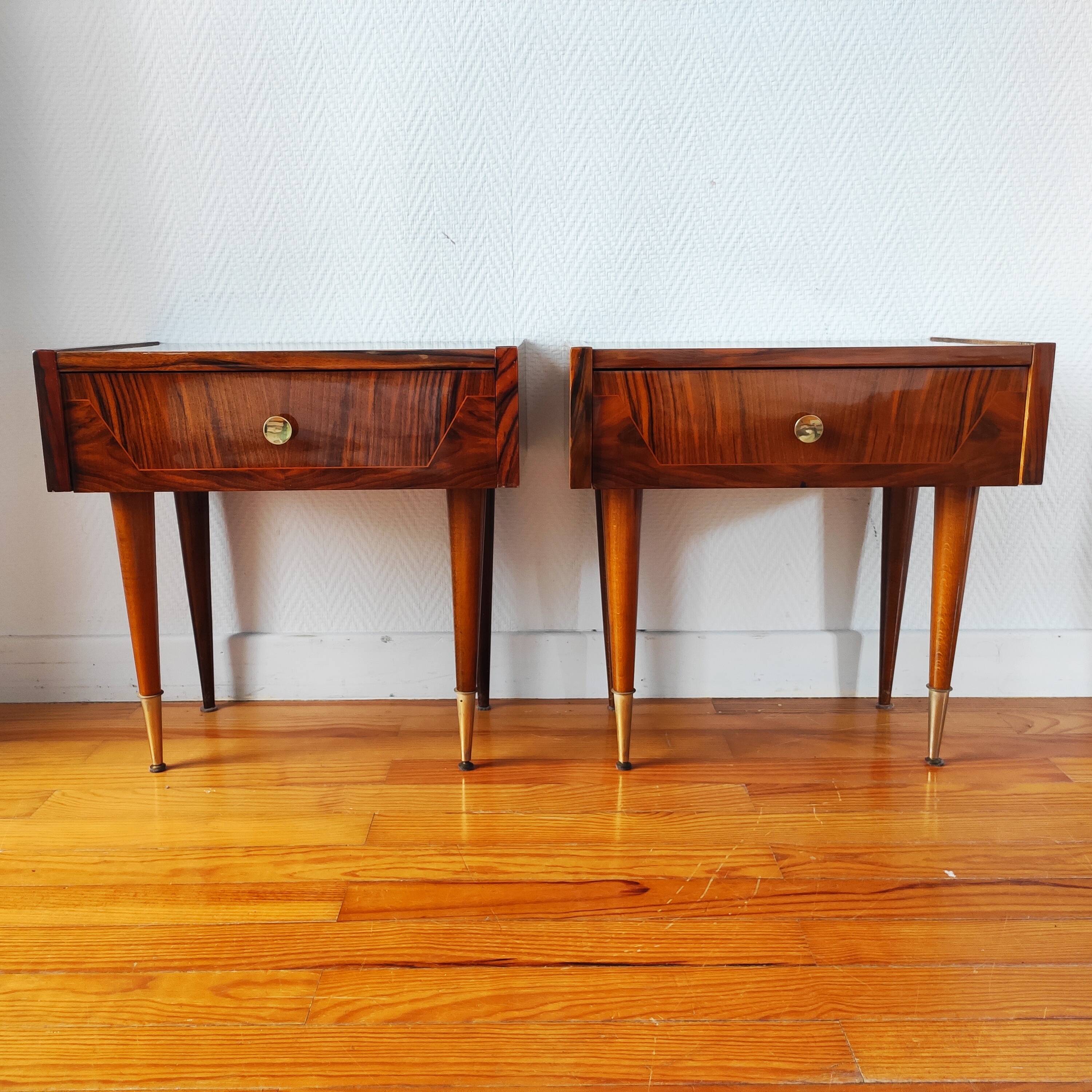 Pair of vintage bedside tables