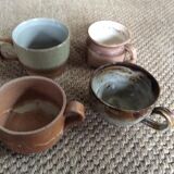 Set of 4 stoneware cups