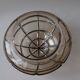 Vintage wall/ceiling light in amber glass / RZB Germany