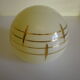 Table lamp, art deco, marble, opaline, bronze patinated metal decoration, switch