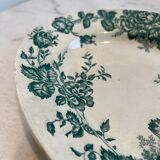 Iron earth presentation dish - roses - Bordeaux