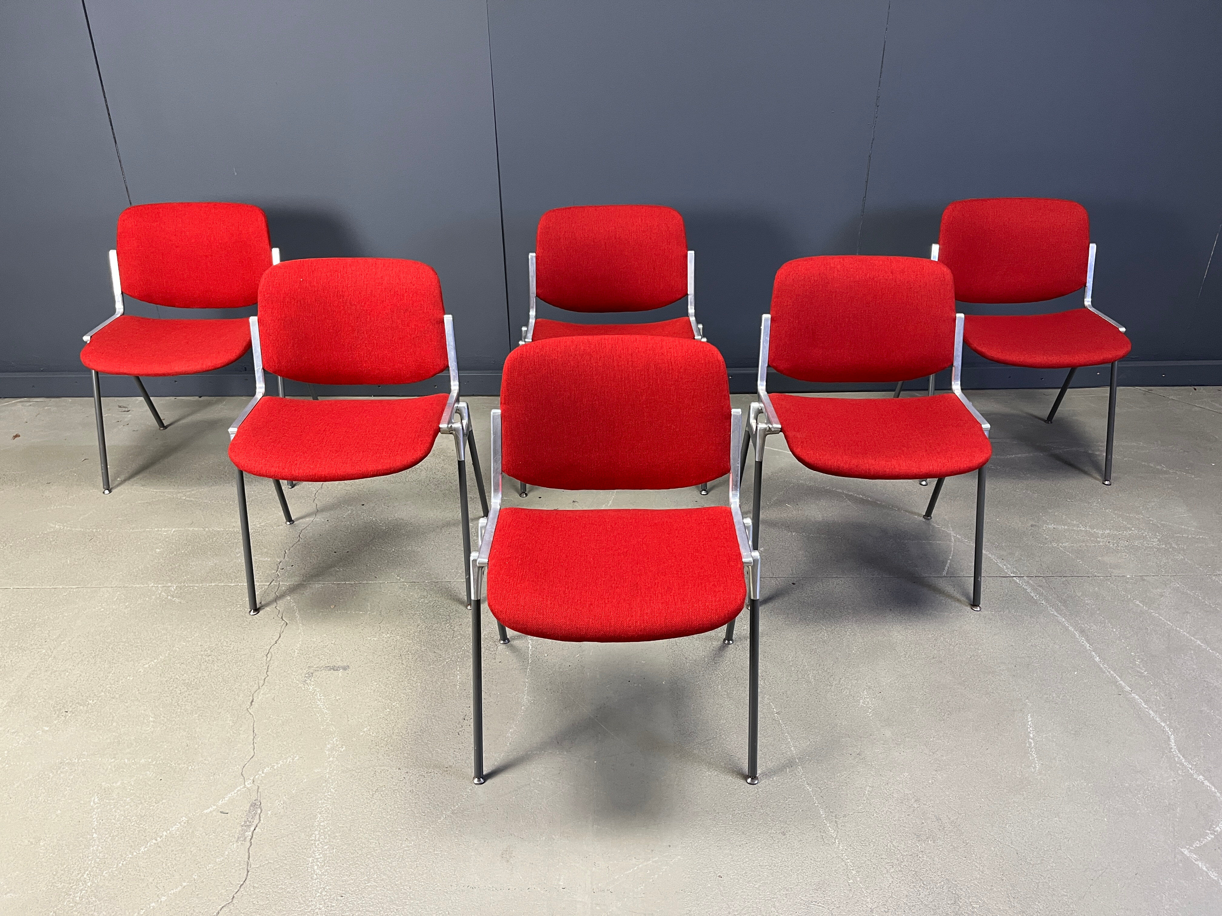 Vintage DSC 106 side chairs by Giancarlo Piretti for Castelli, 1970s