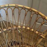 Pair of vintage rattan armchairs – 60s/70s design