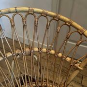 Pair of vintage rattan armchairs – 60s/70s design