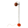 Mid-Century orange floor lamp with "eyeball" shade