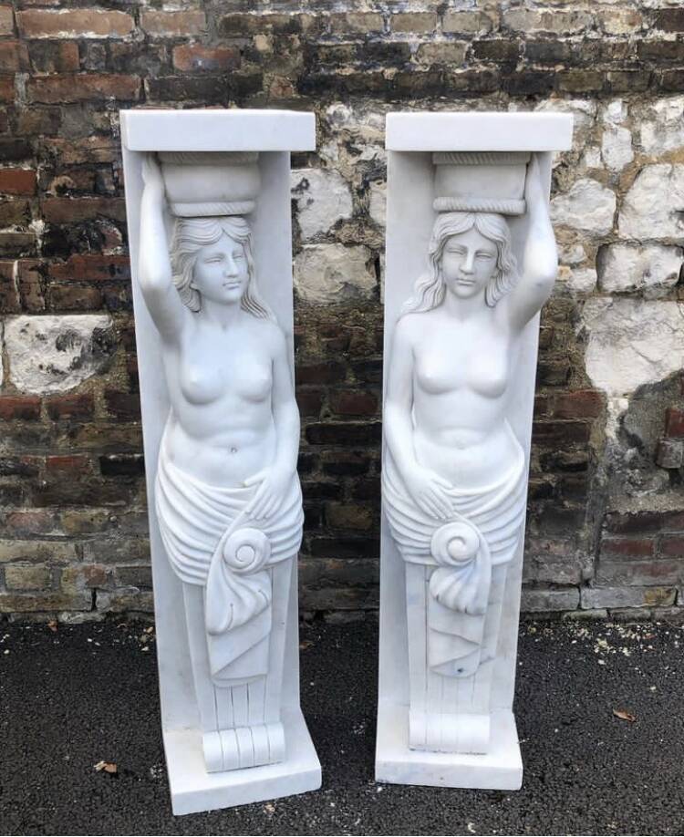 Pair of caryatids
