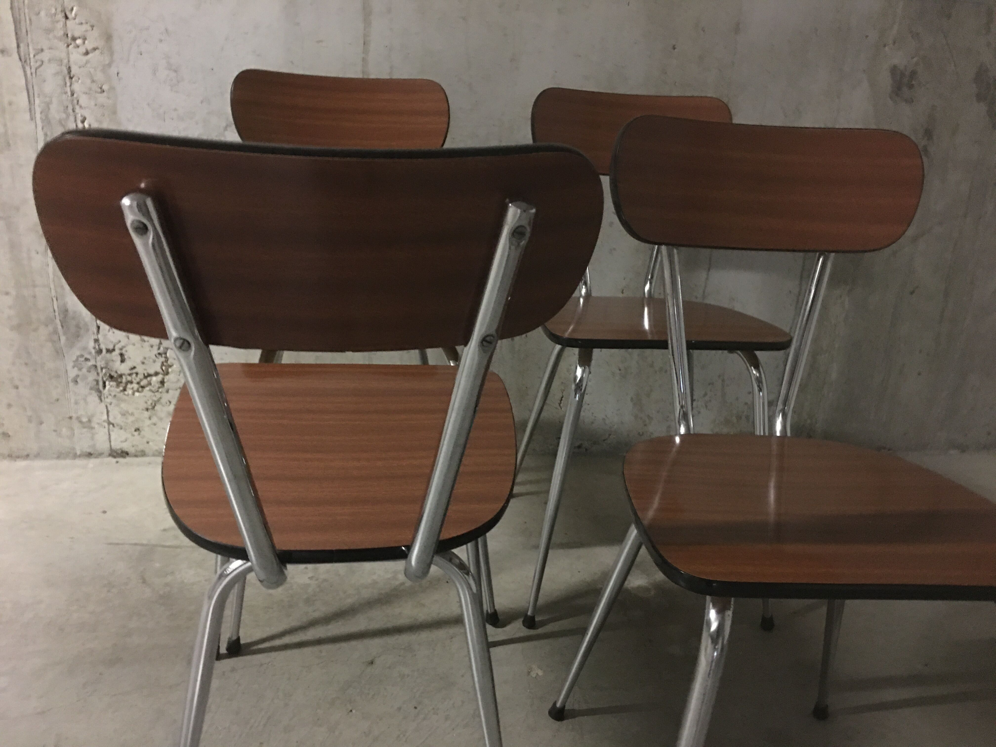 Chairs in formica 60s