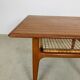 MidCentury Teak Coffee Table with Seagrass by Trioh Denmark, 1960s