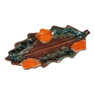 Vallauris 1970 leaf fruit bowl