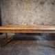 Antique French farmhouse dining table 225 cm – oak and poplar – rustic country table from around 1900