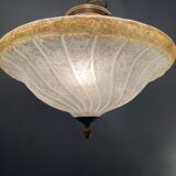 Plafonnier en verre de Murano, années 1980