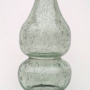 Vase, vintage soliflore in blown glass, bubbled
