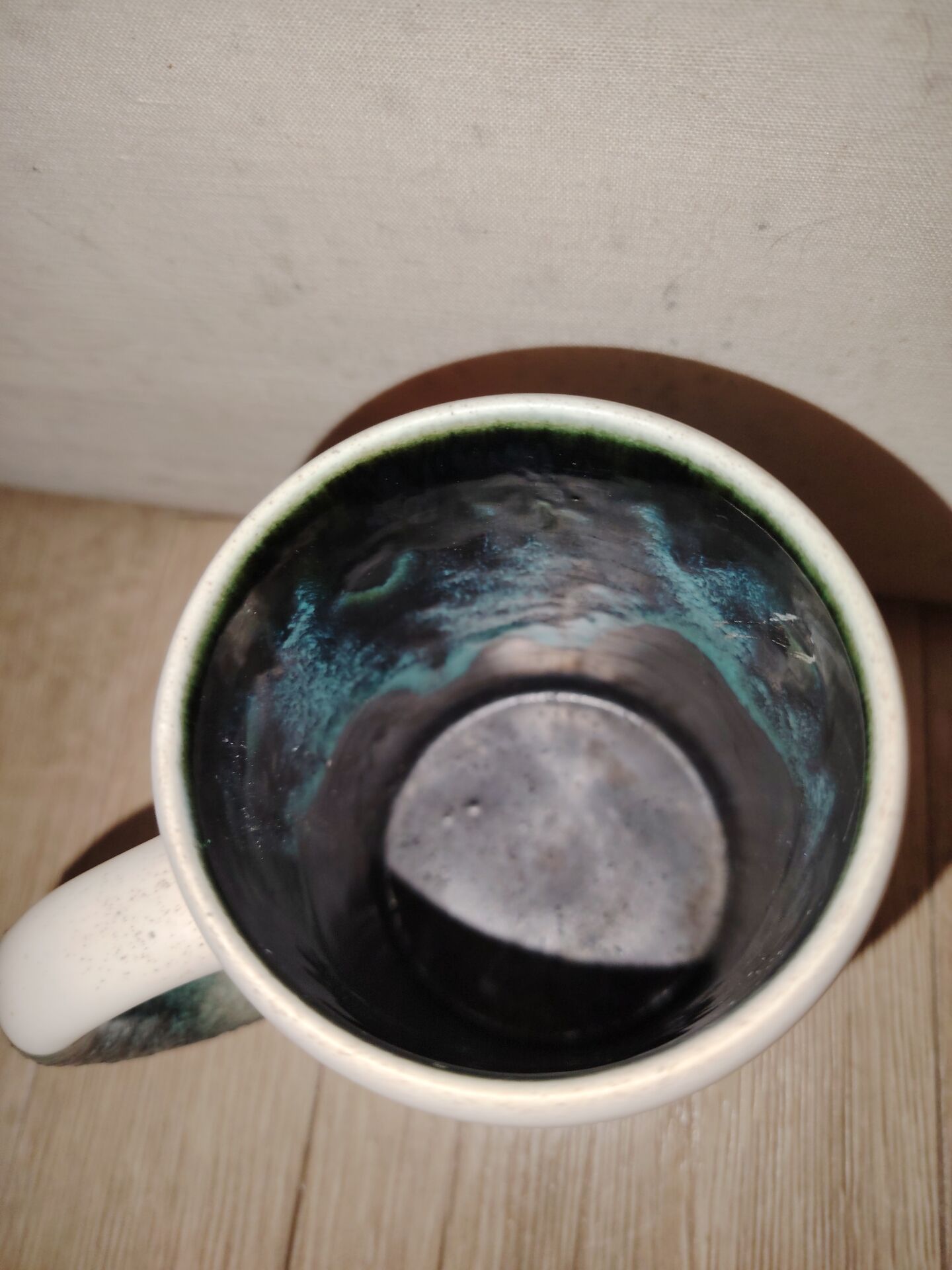 Vintage 1970s ceramic mug Alsace style Elchinger