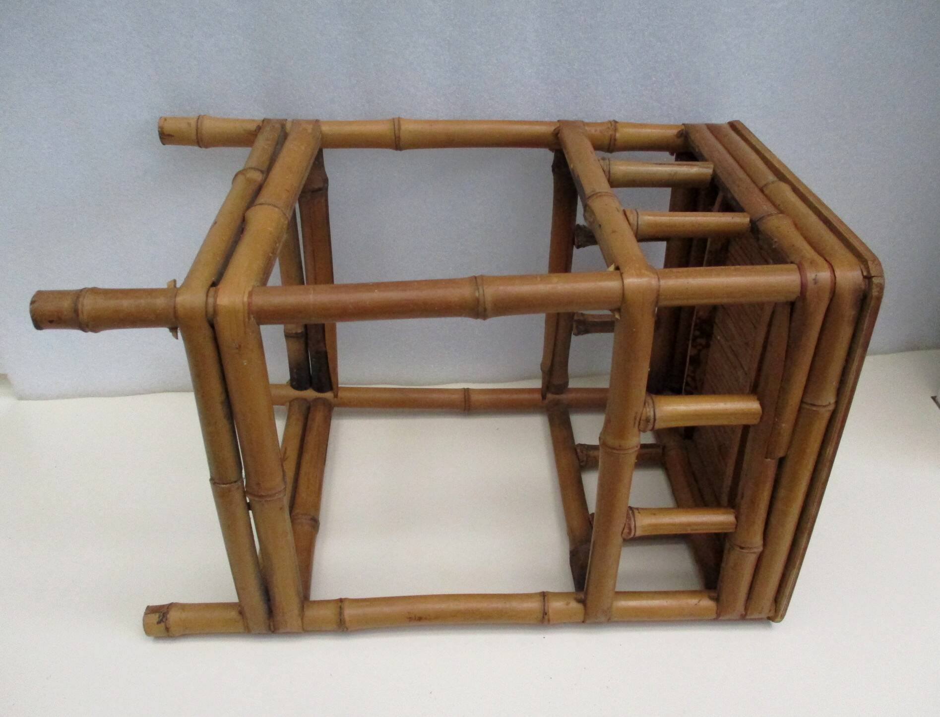 Bamboo side table - Vintage