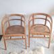 Pair of chairs in the style of antique armchairs circa 1940 - engraved seat.
