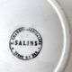 4 iron earth flat plates Salins floral decoration perfect condition