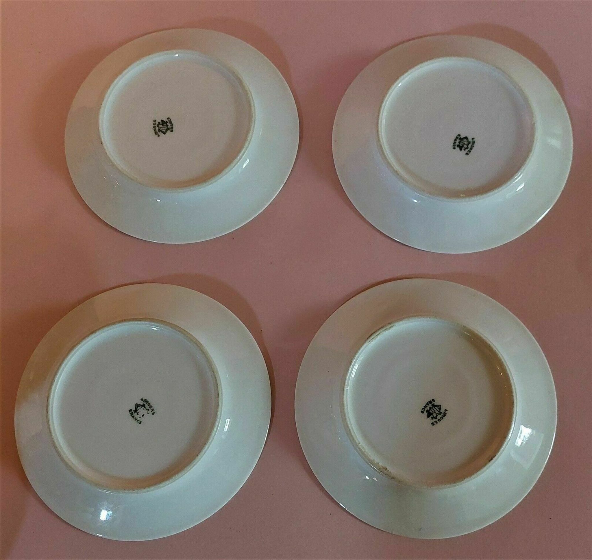 Limoges Mavaleix porcelain sub-cups and art deco granger
